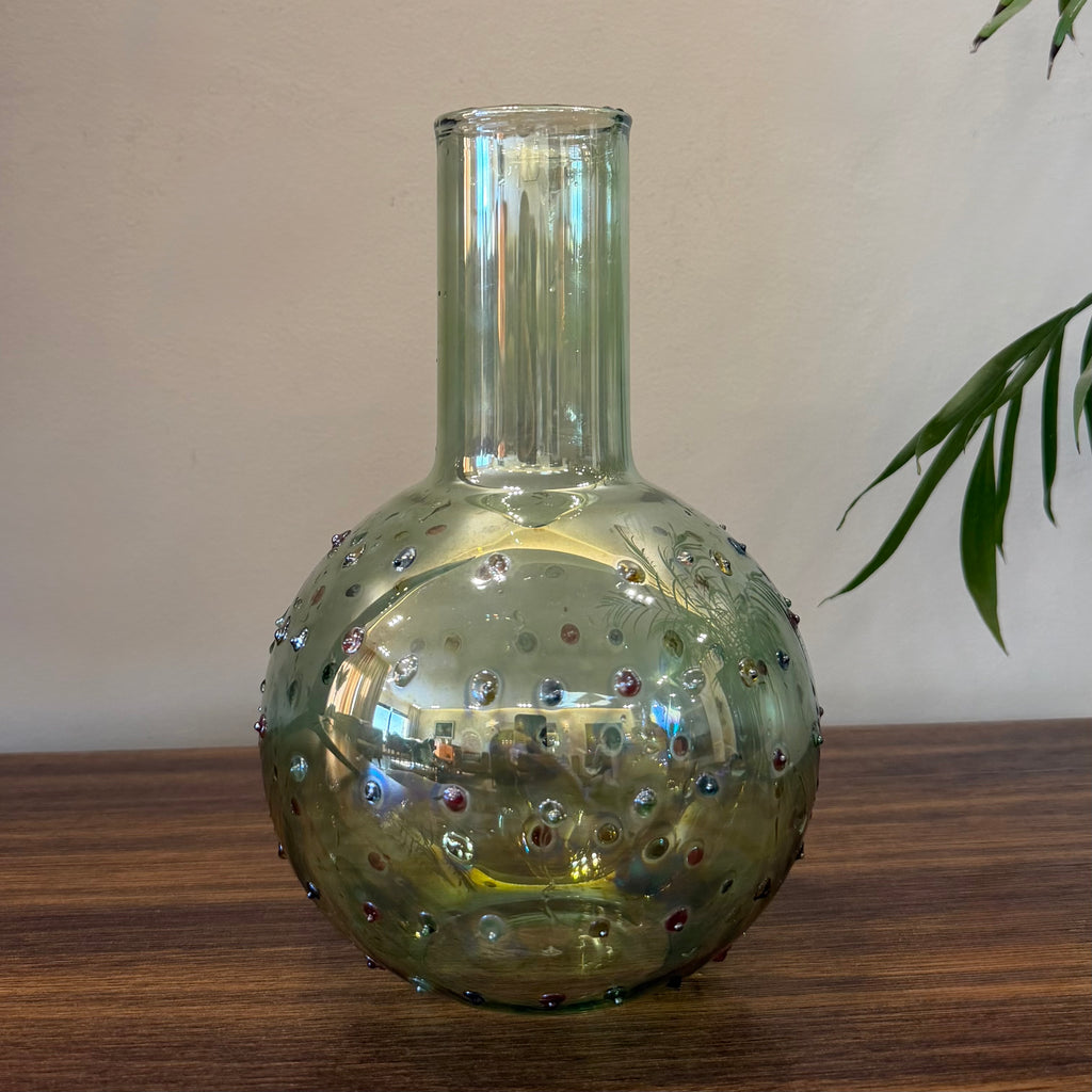 Green Glass Jug Set