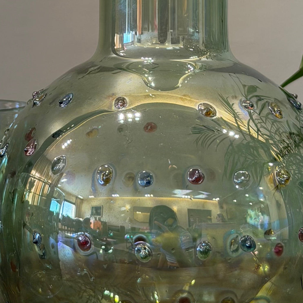 Green Glass Jug Set
