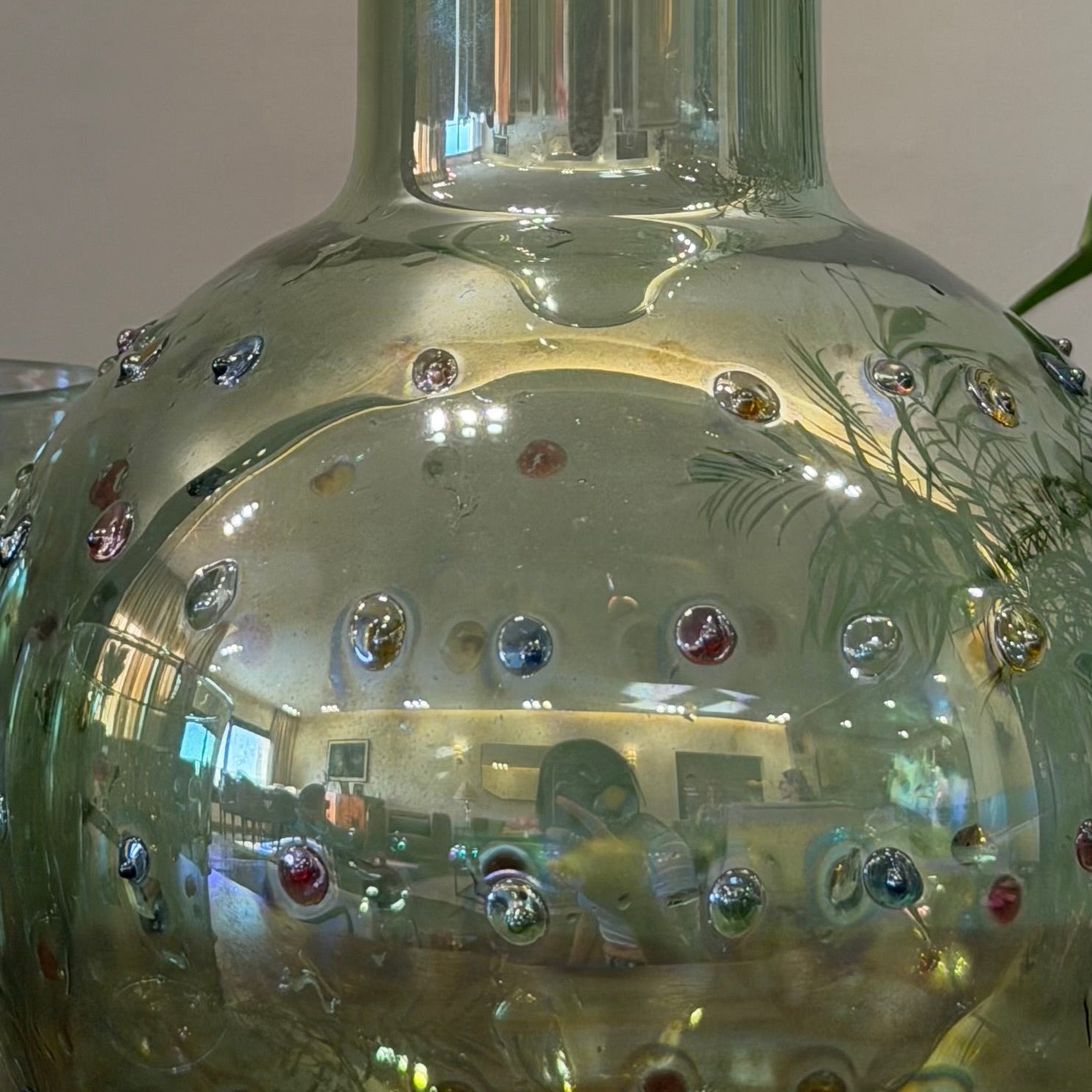 Green Glass Jug Set