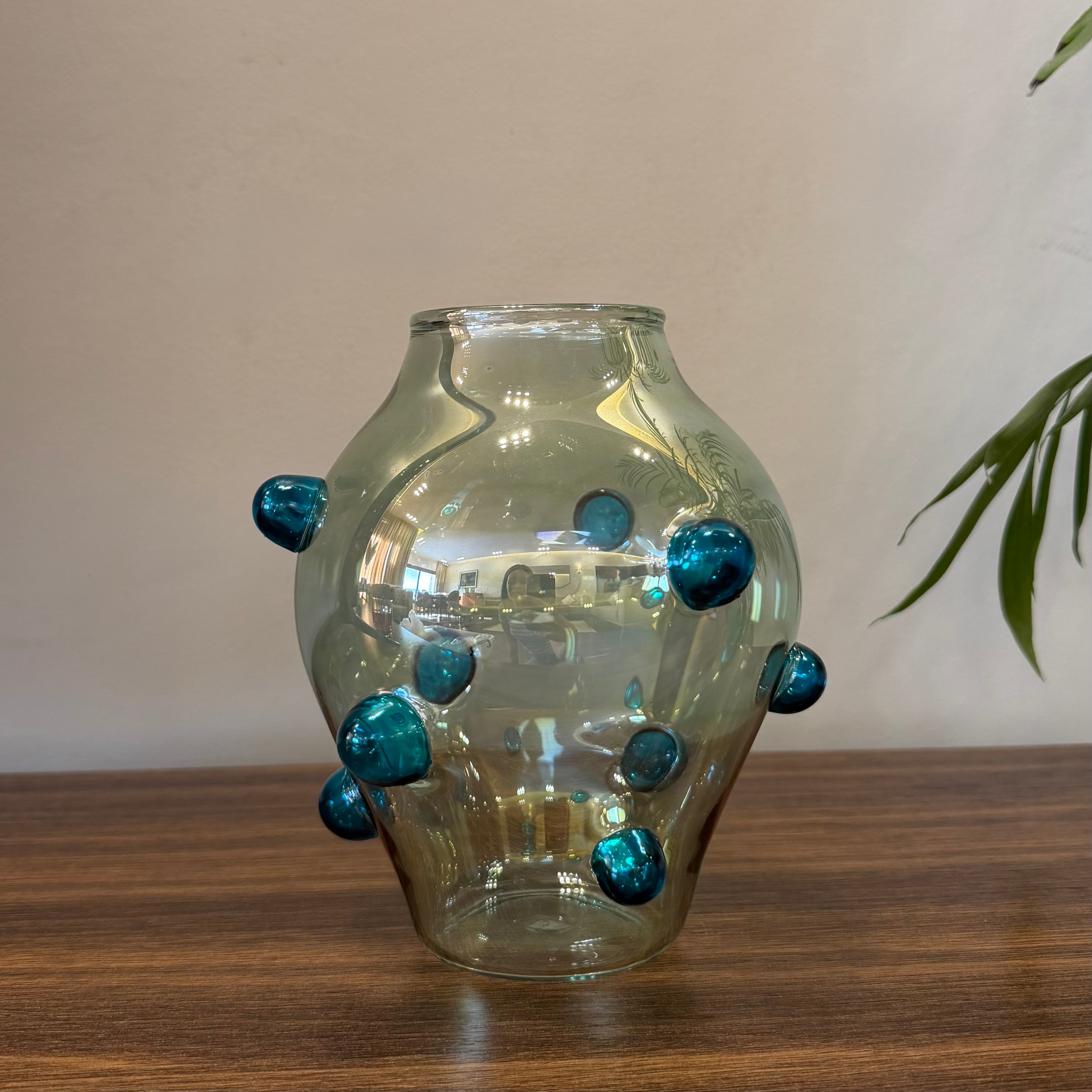 Green &Blue Bubble Vase