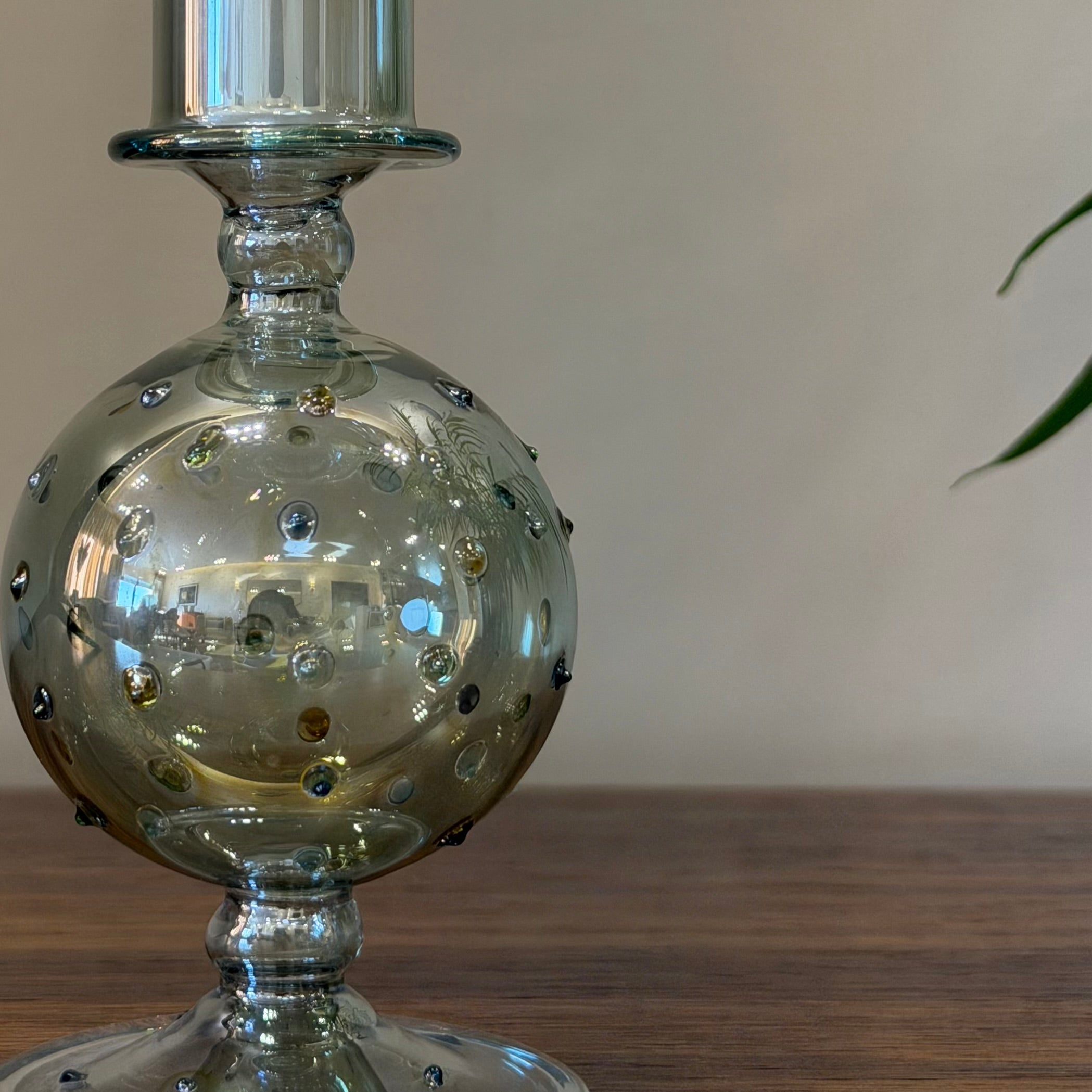 Green Candle Holder