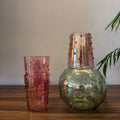 Green Glass Jug Set