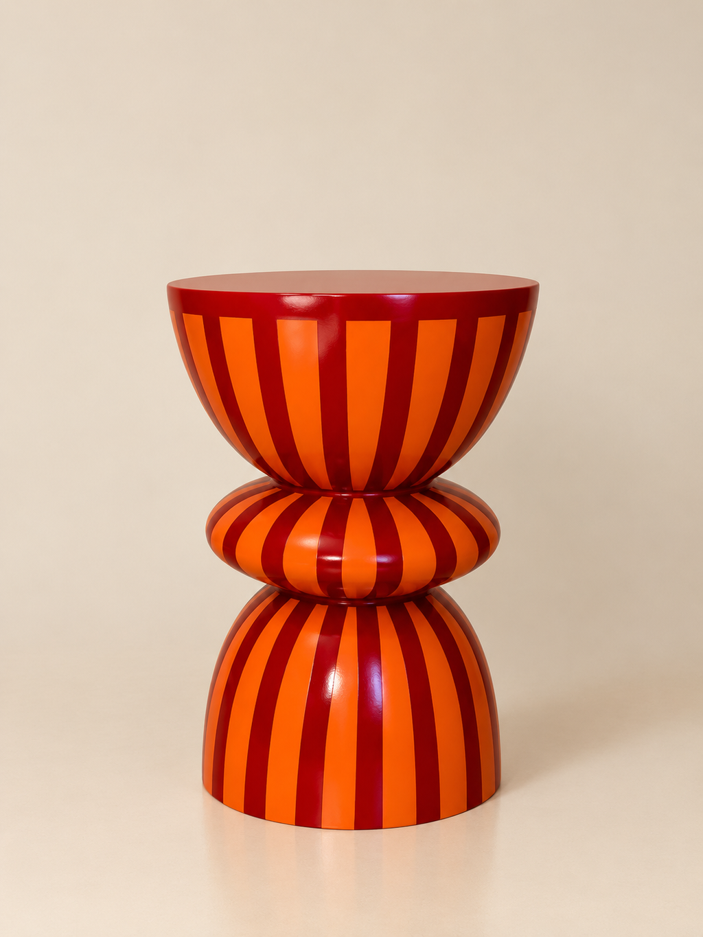 Koru Side Table-Striped